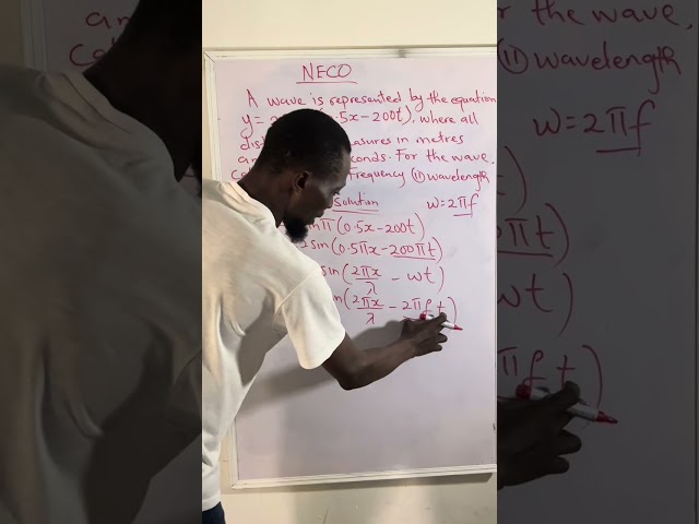 Progressive Wave Equation Problems Explained | Frequency, Wavelength & Speed