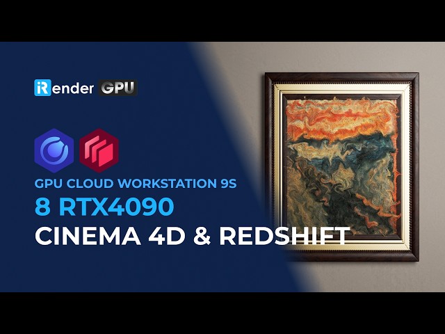 Cinema 4D Redshift Cloud Rendering Benchmark: 360 Frames in 78 Minutes on 8 RTX 4090 | iRender