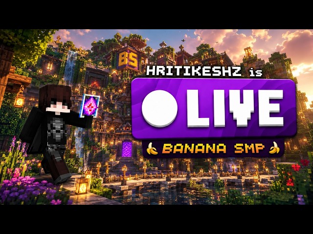 🔴LIVE! - Banana SMP Grinding !! #live #minecraft #pvp #shortlive #short