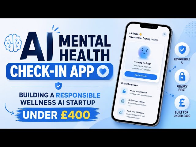 AI Mental Health Check-In App | Building a Responsible Wellness AI Startup Under £400 | Uplatz