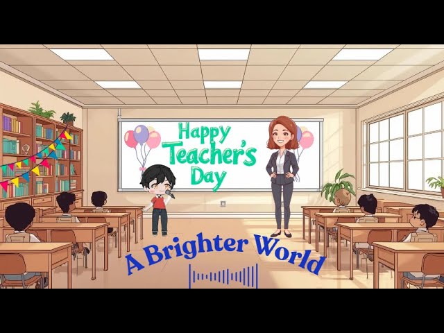 Happy Teachers’ Day Song 🎶 | A Brighter World | Flying English