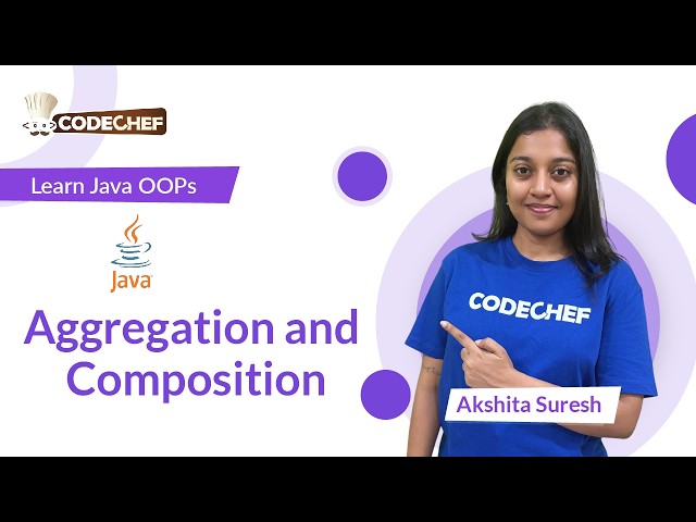 Aggregation and Composition | OOPs using Java | Codechef Learn