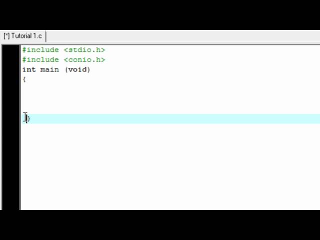 C Programming Tutorial 2: The Basics