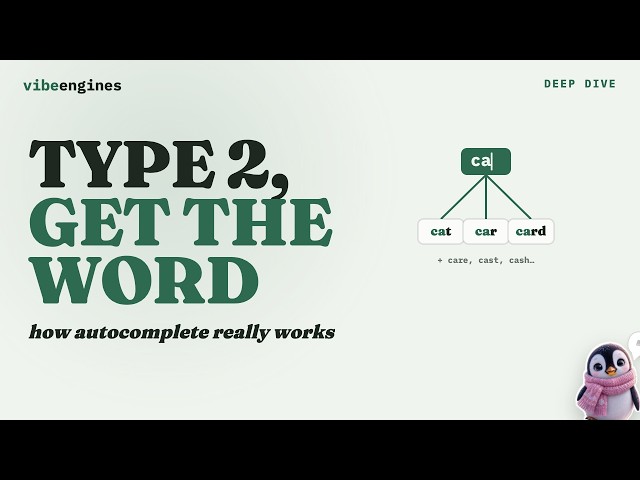 Type 2 Letters, Get the Whole Word: Tries (Prefix Trees) Explained
