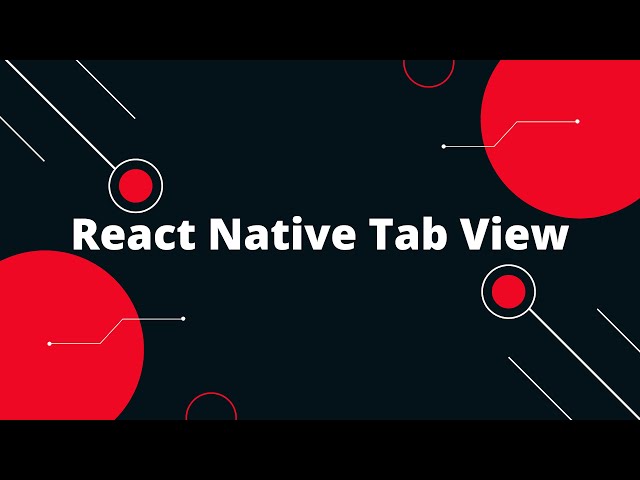 React Native Tab View