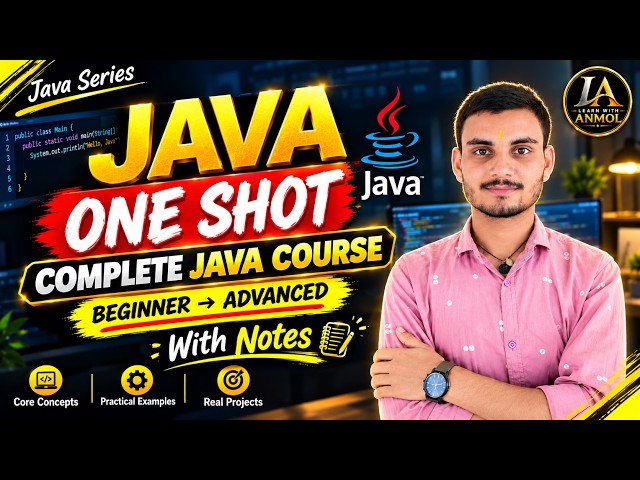 Java One Shot for Beginners 🚀 | Complete Java Course + Notes