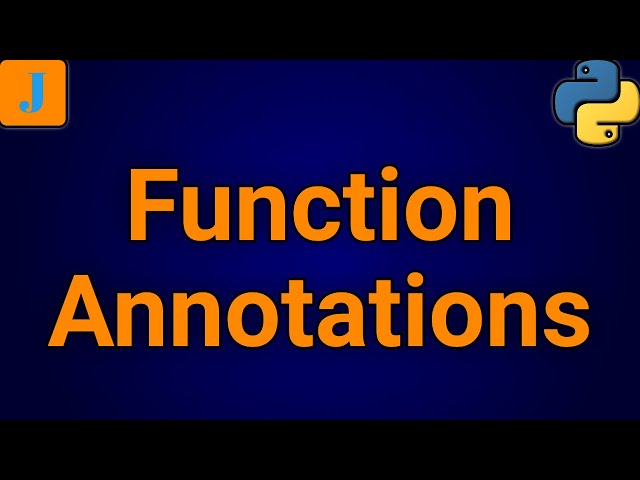 Python Function Annotations