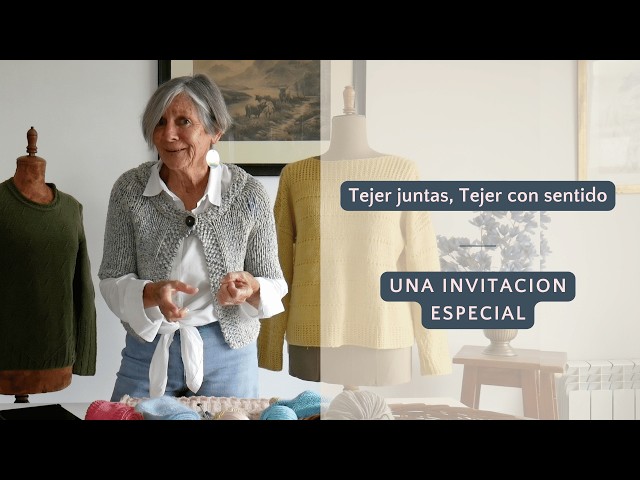 Te invito a una clase gratuita | ¿Te sumas a tejer con dos agujas juntas? 🧶 #tejerconlucila