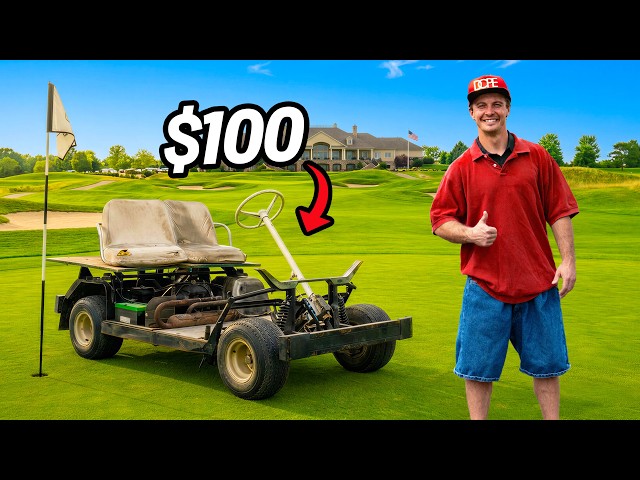 WE TOOK A $100 GOLF CART TO A GOLF COURSE