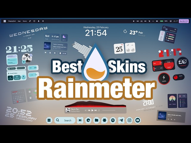 We asked our community for the best Rainmeter skins. These are the best 11!