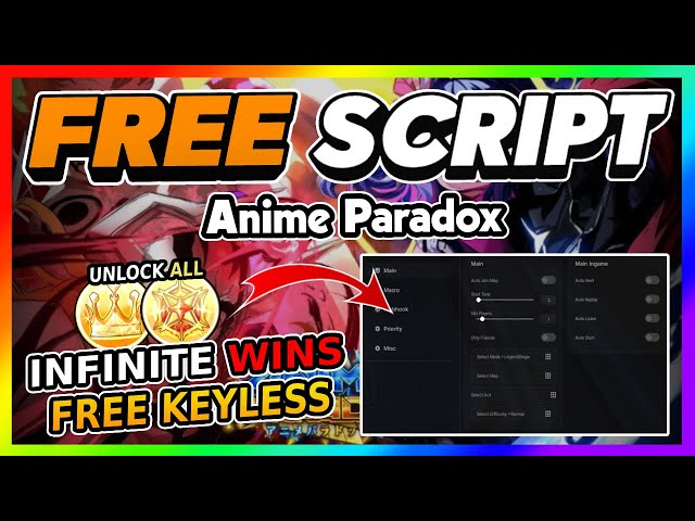 Anime Paradox Script *NO KEY* - AUTOFARM, DUPE, AUTO UPGRADE + More!