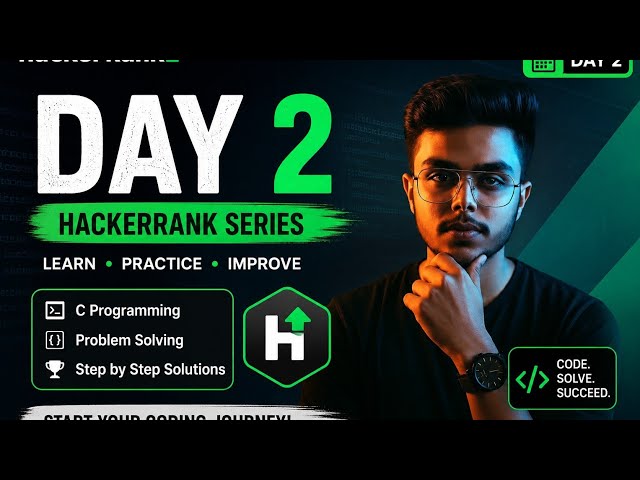 HackerRank C Programming | Day 2 | Data Types & Characters | Step-by-Step Solution #coding 