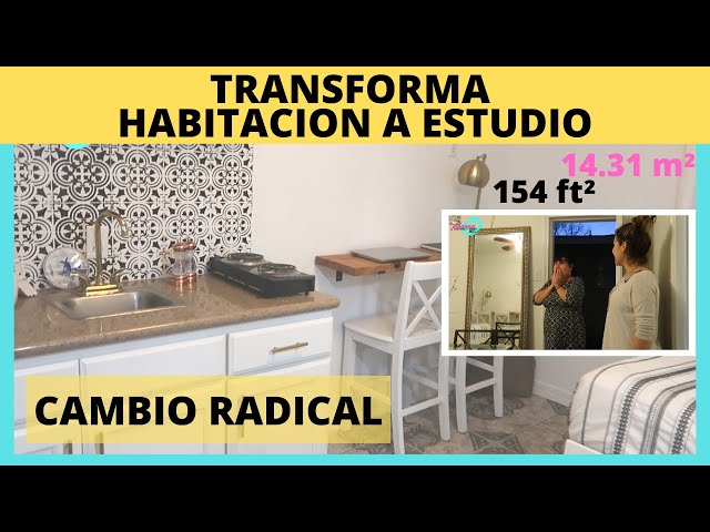 IDEAS PARA HACER APARTAMENTO EN UNA RECAMARA 14.31 M² | Decora un minidepartamento