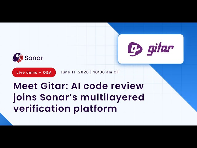 Meet Gitar: AI Code Review Joins Sonar’s Multilayered Verification Platform