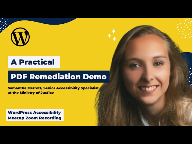 A Practical PDF Remediation Demo: Samantha Merrett