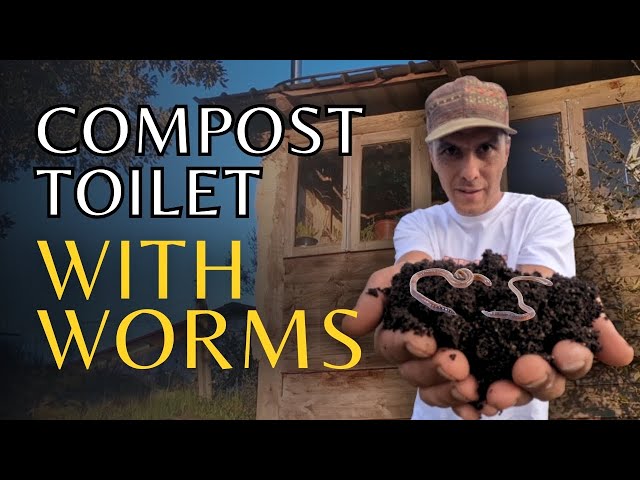 Long drop compost toilet with worms | off-grid & zero waste