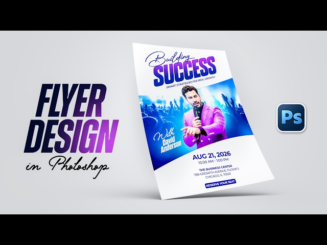 I Designed This Flyer From Scratch in Photoshop
