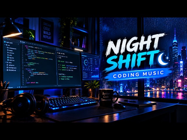 NIGHT SHIFT CODING 🌙 | Deep Focus Music for Programmers & Developers