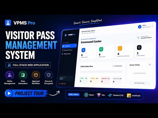 🚀 Visitor Pass Management System | Full-Stack Web Application