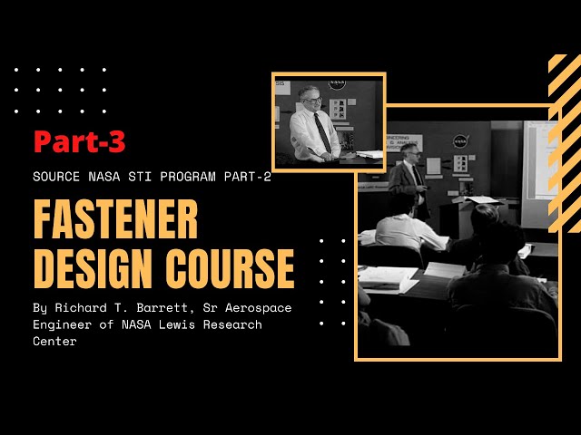 Fastener Design Course Part -3 : Different types of Fasteners threads and thread pitch in Detail