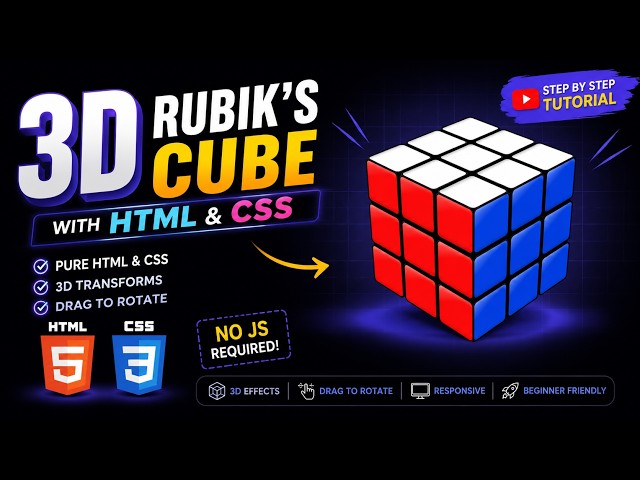 Build a 3D Rubik’s Cube with HTML & CSS!