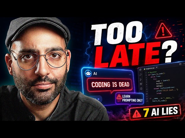 Is it too late to learn coding? (the 7 AI lies that are killing beginner devs)