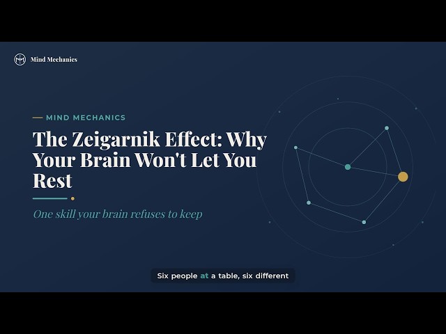 The Zeigarnik Effect: Why Your Brain Won't Let You Rest