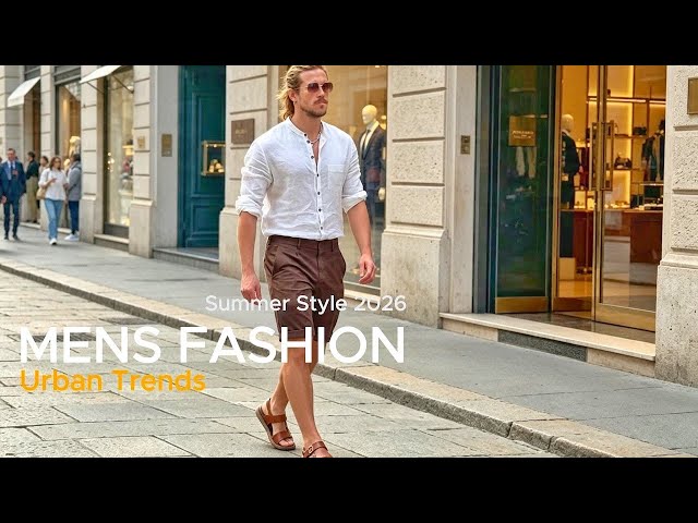 THE HOTTEST MEN’S STYLE IN ITALY Summer 2026 Casual and Luxury Looks & Street Fashion Inspiration