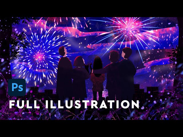 FULL Digital illustration with work flow | Paint-a-thon with Tapsiiee