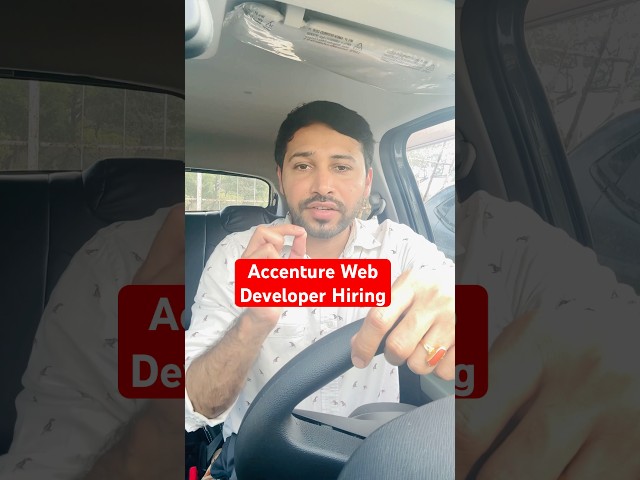 Accenture Web Developer New Associate | Accenture Hiring 2025 Batch | Fresher Jobs 2025 | Off Campus