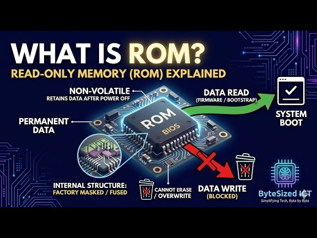 What is ROM? | Read-Only Memory Explained (Computer Memory Basics)