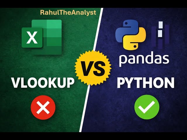 Excel VLOOKUP vs Python Merge | Same Result, Different Power!