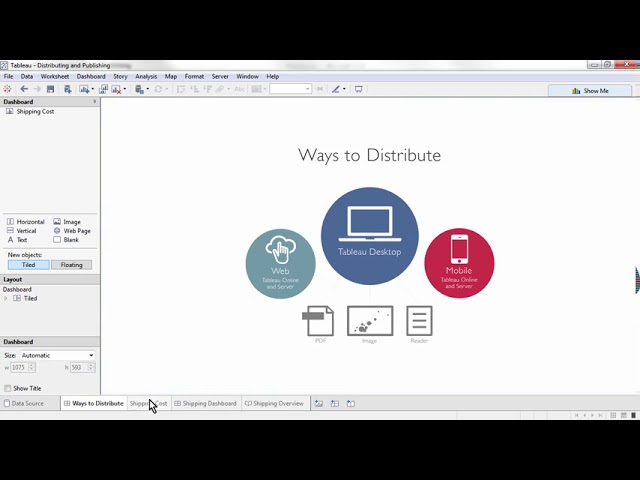 Tableau Training & Tutorials   03 Getting Started   Distributing & Publishing