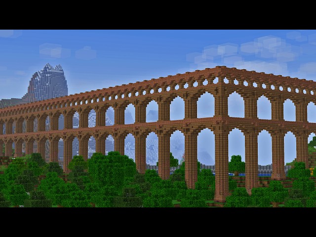 I Built a Functional Aqueduct in Minecraft!