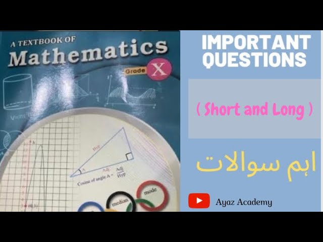10th Class Maths Most Important Questions 2023 | Class 10 Maths Guess Paper 2023