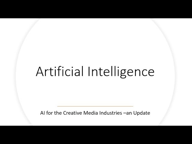 AI for Media Industries