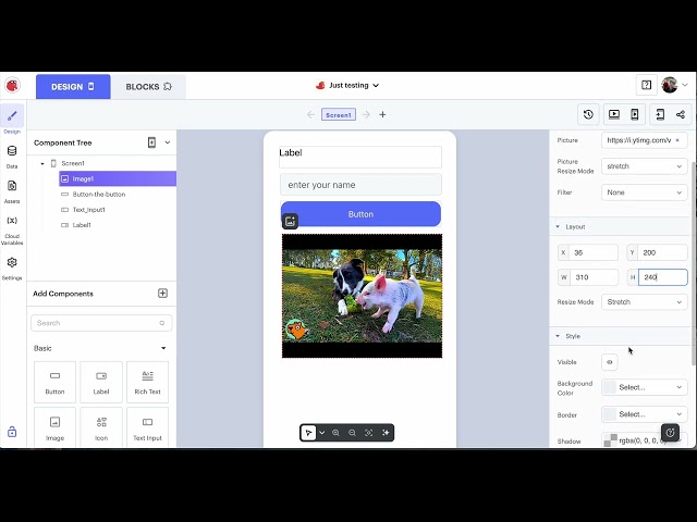 Thunkable Basics: Show & Hide an Image with a Button (Beginner Tutorial)
