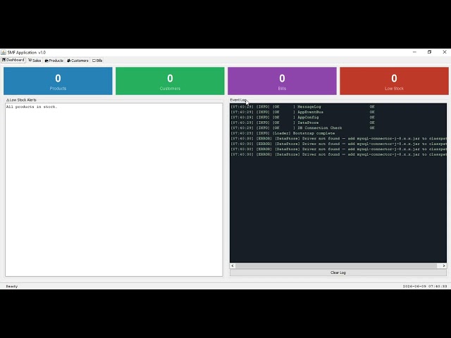 SMF Library Java Swing and MySQL