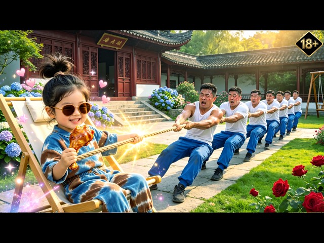 Your strength is incredible! 10 men can't move her—everyone is shocked!😱