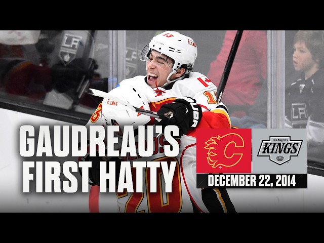 FULL REPLAY: Gaudreau Hat Trick | Flames vs Kings | 2014-15 NHL Regular Season