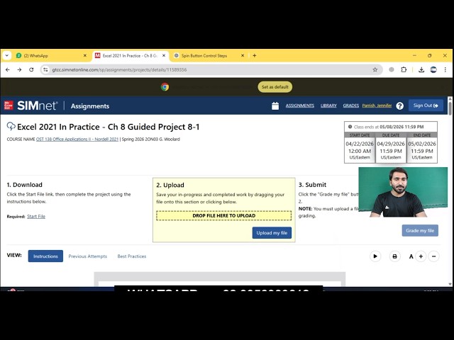 Excel 2021 In Practice - Ch 8 Guided Project 8-1 | Excel 2021 In Practice Chapter 8 Guided Project 8