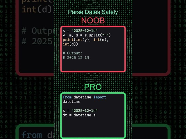 Noob vs Pro: Parse Dates Safely (datetime)