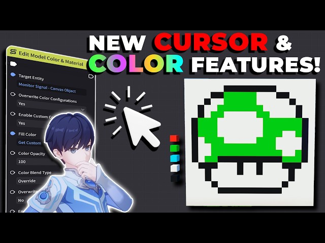 Learn the New CURSOR and COLOR Features to Paint Objects in Miliastra Wonderland | Creator Tutorial