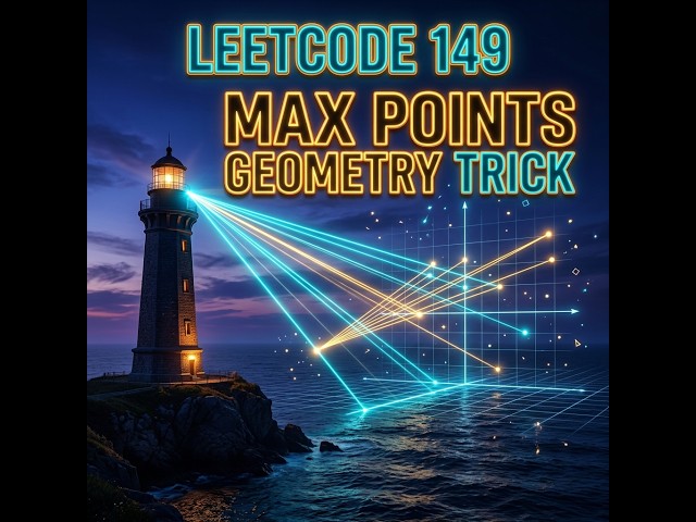 LeetCode 149: Max Points on a Line in less than 5 minutes | Math & Hash Map Optimization