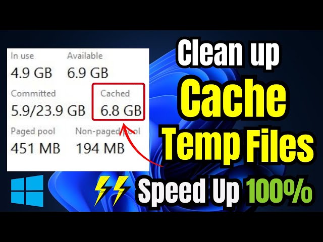 How to Clear RAM CACHE and JUNK in Windows 10/11 | 🚀 Make Computer Faster