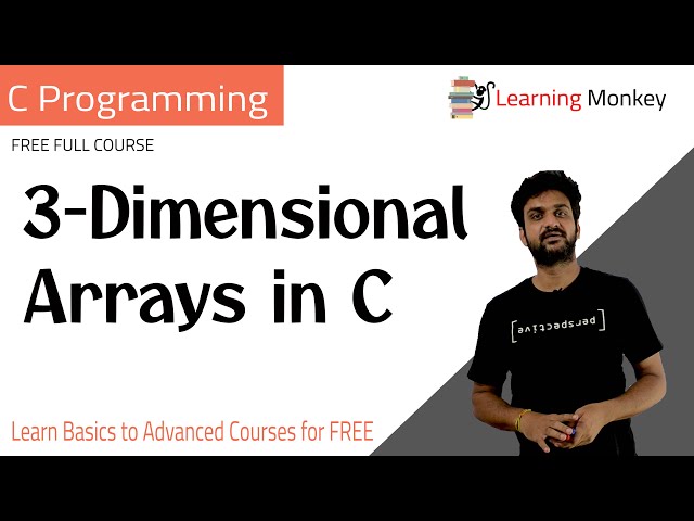 3 Dimensional Arrays in C || Lesson 49.2 || C Programming || Learning Monkey ||