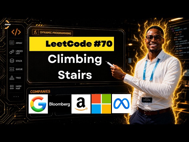 Climbing Stairs — LeetCode 70 Explained (Dynamic Programming, Python)