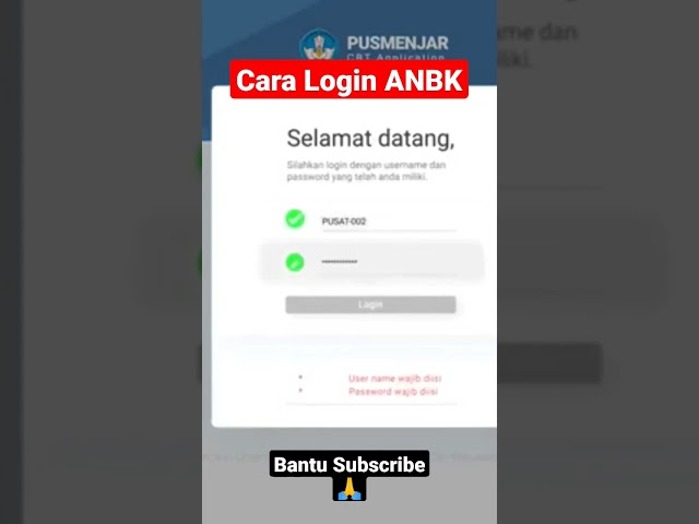 Cara Login ANBK #shorts  #anbk