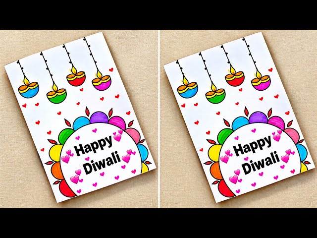 Diwali Card / How to make Diwali greeting card 2026 / Diwali card making handmade / pop up card