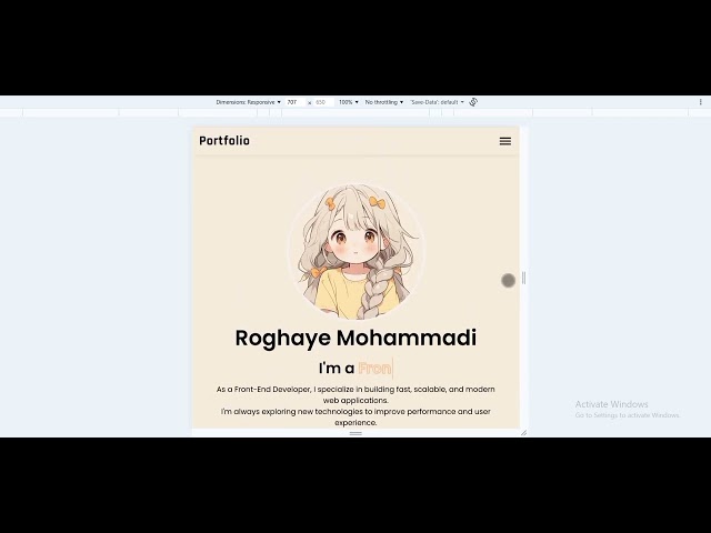 Light Portfolio Website | HTML CSS JavaScript UI (Responsive)